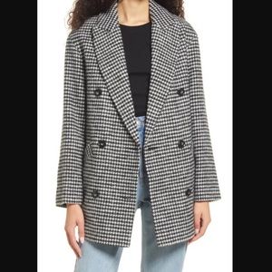 NWT Stetson Houndstooth Check Coat